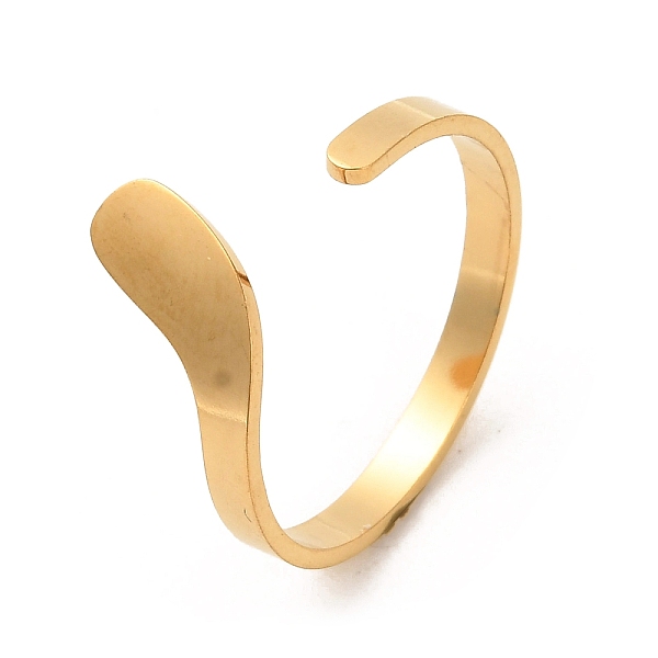 

PandaHall 304 Stainless Steel Open Cuff Rings, US Size 8 1/2(18.5mm) 304 Stainless Steel Others