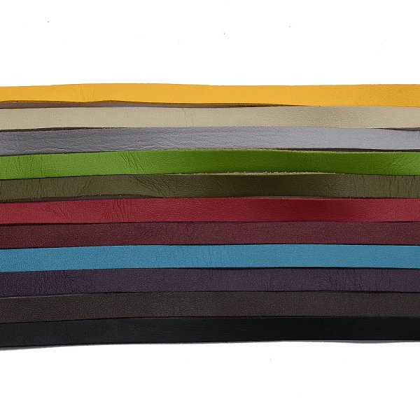 

PandaHall Single-sided Flat Faux Suede Cord, Faux Suede Lace, Mixed Color, 10x1.5mm, about 1.09 yards(1m)/strand Faux Suede Multicolor