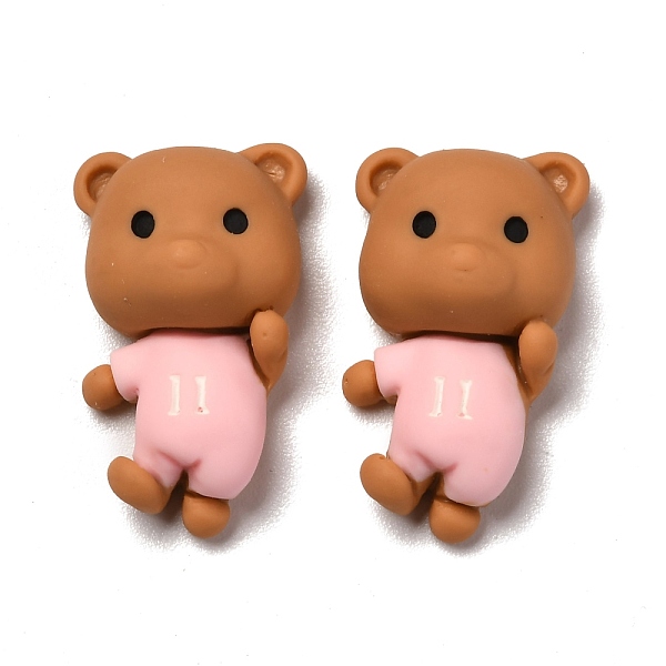 

PandaHall Opaque Resin Cabochons, Bear, Saddle Brown, 24.5x14x10mm Resin Bear