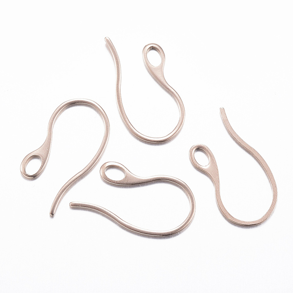 

PandaHall Ion Plating(IP) 304 Stainless Steel Earring Hooks, with Horizontal Loop, Rose Gold, 22x11.5x1mm, Hole: 2.5x3.5mm 304 Stainless...