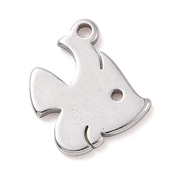 

PandaHall 304 Stainless Steel Charms, Fish Charms, Stainless Steel Color, 11.5x10x1mm, Hole: 1.2mm 304 Stainless Steel Fish
