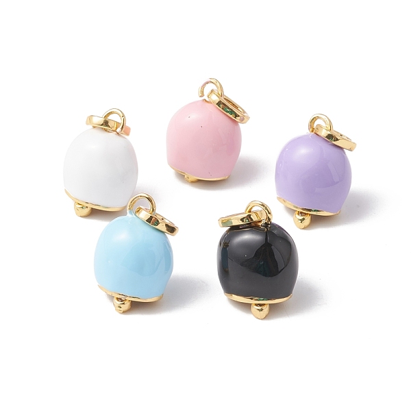 

PandaHall Eco-Friendly Rack Plating Brass Micro Pave Cubic Zirconia Pendants, with Enamel, Long-Lasting Plated, Real 18K Gold Plated..., Multicolor