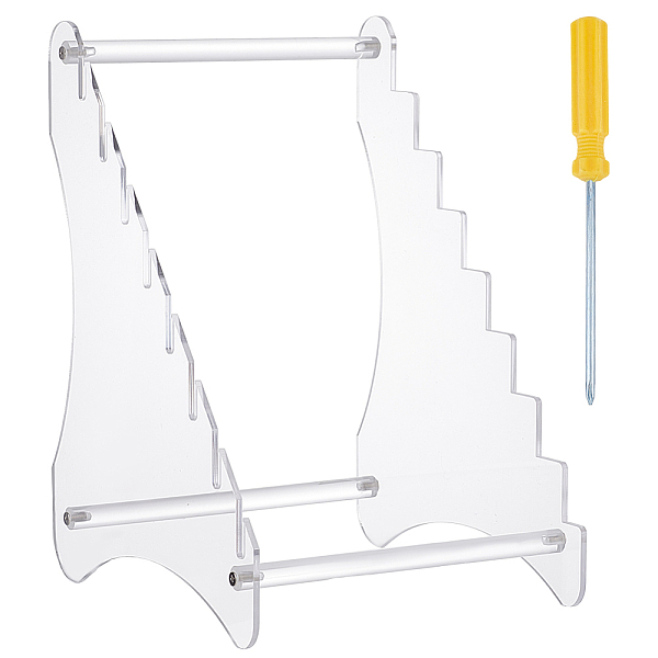 

PandaHall OLYCRAFT Acrylic Knife Display Stand Acrylic Desktop Knife Holder Knife Display Rack Holder Acrylic Knife Storage Holder..., Clear
