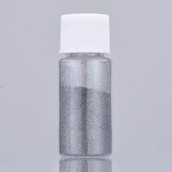 

PandaHall Shiny Laser Glitter Dust Powder, For UV Resin, Epoxy Resin Decorate & Nail Art Craft Jewelry Making, Gray, Bottle: 22x57mm...
