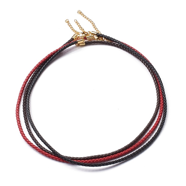 

PandaHall Braided Waxed Polyester Cord Necklaces Making, with 304 Stainless Steel Lobster Claw Clasps, Golden, Mixed Color, 18-3/4 inch..., Multicolor