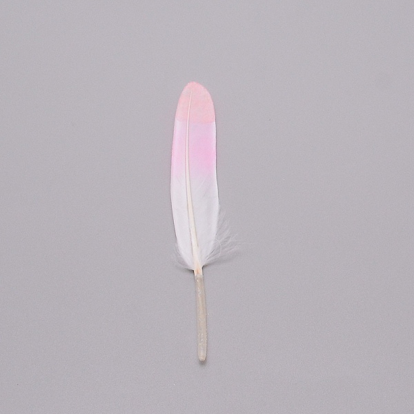 

PandaHall Glitter Goose Feather Costume Accessories, Gradient Color, Sewing Craft Decoration, Feather, Pink, 100~150x17~22x3~3.5mm Feather...