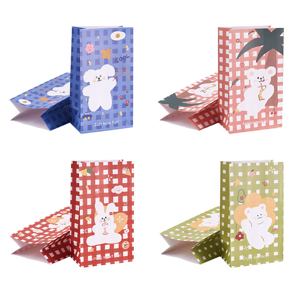 

PandaHall Magibeads 12Pcs 6 Color Rectangle Paper Candy Bags, No Handle, with Sticker, for Gift & Food Wrapping Bags, Mixed Color..., Multicolor