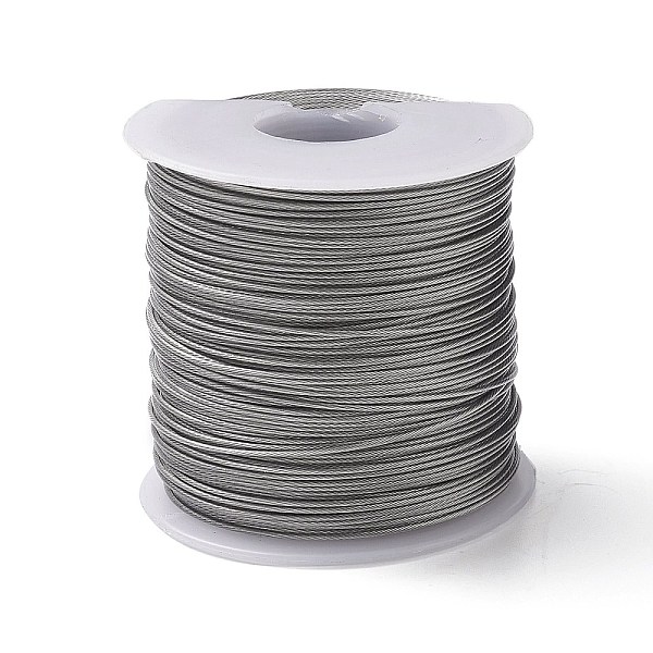 

PandaHall Tiger Tail Wire, Round 304 Stainless Steel Wire, for Jewelry Making, Stainless Steel Color, 0.8mm, about 393.70 Feet(120m)/Roll...