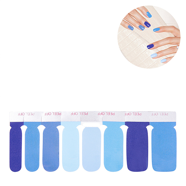 

PandaHall Solid Color Full Cover Best Nail Stickers, Self-adhesive, for Women Girls Manicure Nail Art Decoration, Colorful, 10.9x3.9cm Paper...