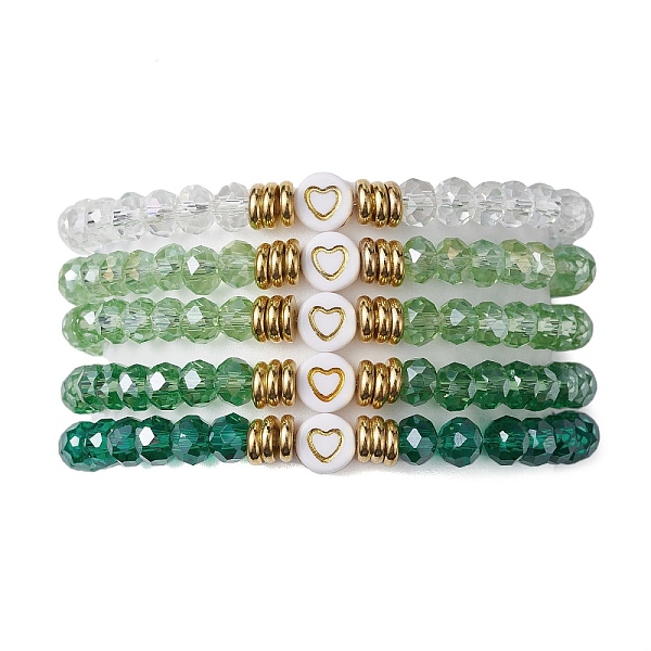 5Pcs Glass & Brass … - image