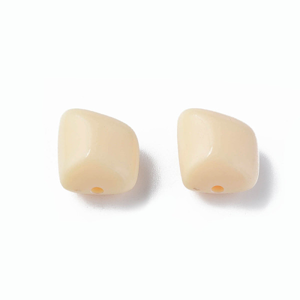 

PandaHall Opaque Acrylic Beads, Polygon, PeachPuff, 17.5x15.5x11mm, Hole: 2mm, about 230pcs/500g Acrylic Polygon Brown
