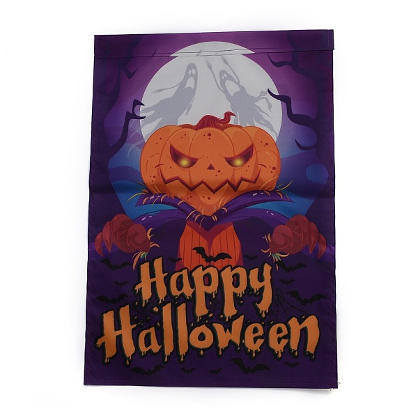 

PandaHall Garden Flag for Halloween, Double Sided Polyester House Flags, for Home Garden Yard Office Decorations, Pumpkin Jack-o-Lantern...