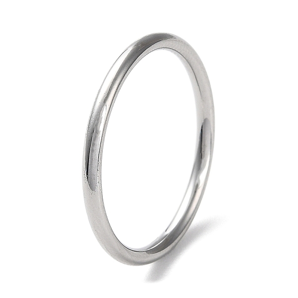 

PandaHall 304 Stainless Steel Simple Plain Band Finger Ring for Women Men, Stainless Steel Color, 1.7mm, Inner Diameter: US Size 8 1/4...
