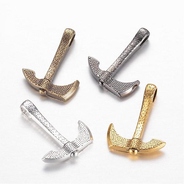 

PandaHall Alloy Pendants, Hammer, Mixed Color, 35x26x7mm, Hole: 4x6.5mm Alloy Tool Multicolor