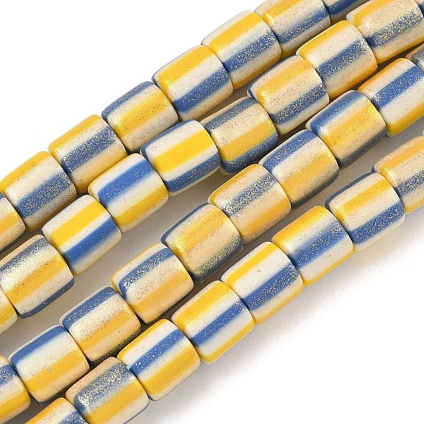 Brin de perles en pâte polymère à la main