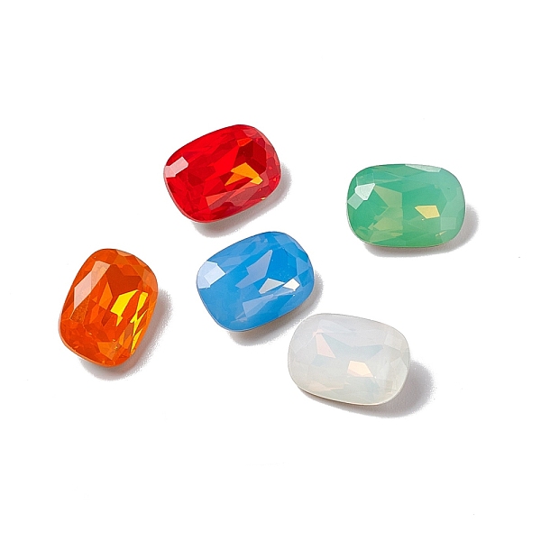 

PandaHall Opal Style K9 Glass Rhinestone Cabochons, Pointed Back & Back Plated, Octagon Rectangle, Mixed Color, 14x10x5mm Glass Rhinestone..., Multicolor