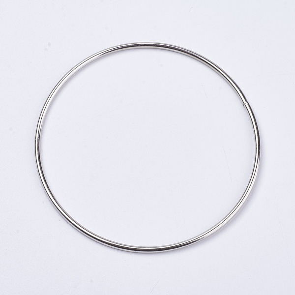 

PandaHall Iron Linking Rings, Platinum, 100.5x2.8mm Iron Ring