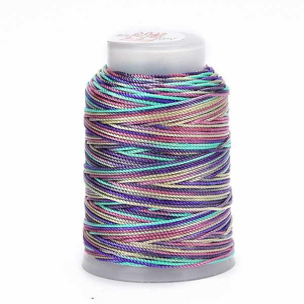 

PandaHall 5 Rolls 12-Ply Segment Dyed Polyester Cords, Milan Cord, Round, Dark Slate Blue, 0.4mm, about 71.08 Yards(65m)/Roll Polyester