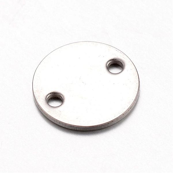 

PandaHall 201 Stainless Steel Links connectors, Flat Round, Stainless Steel Color, 10x0.8mm, Hole: 1mm 201 Stainless Steel Flat Round