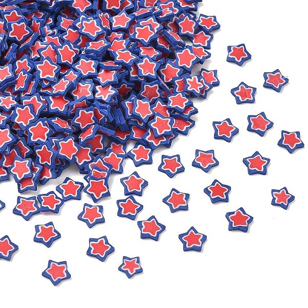 Cabochons en pâte polymère décorés pour la fête de l'indépendance