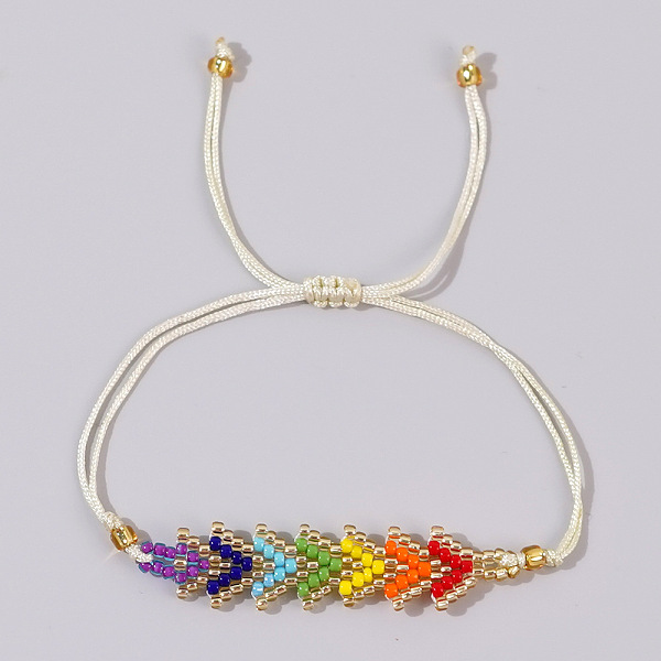 

PandaHall Bohemian Style Handmade Rainbow Arrow Bracelet for Women