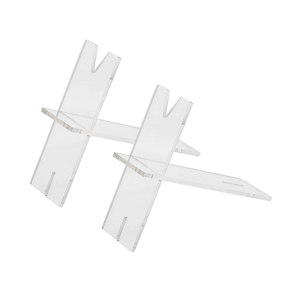 

PandaHall SUPERFINDINGS 2 Sets Transparent Acrylic Knife Display Stand Dagger Stand Knife Display Stand Knife Collection Display Holder for..., Clear
