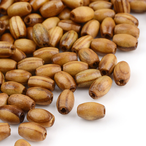 

PandaHall Natural Wood Beads, Dyed, Oval, Saddle Brown, 8x5.5mm, Hole: 2.5mm Wood Oval Brown
