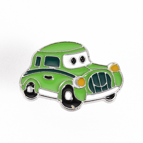 

PandaHall Alloy Enamel Brooches, Enamel Pins, with Brass Butterfly Clutches, Car, Cadmium Free & Nickel Free & Lead Free, Platinum, Medium...