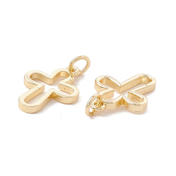 

PandaHall Brass Pendants, with Jump Ring, Lead Free & Cadmium Free, Cross, Real 18K Gold Plated, 18.5x12.5x1.5mm, Jump Ring: 5x0.8mm, 3.4mm...