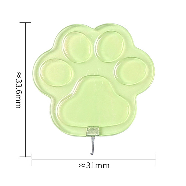

PandaHall Cat Claw Shaped Plastic Needle Threaders, Thread Guide Tools, with Nickle Plated Iron Hook, Lime, 3.36x3.1cm Plastic Green
