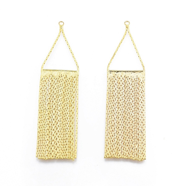 

PandaHall Ion Plating(IP) Brass Big Pendants, Rectangle, Real 18K Gold Plated, 74x19x1.5mm, Hole: 1.5mm Brass Rectangle