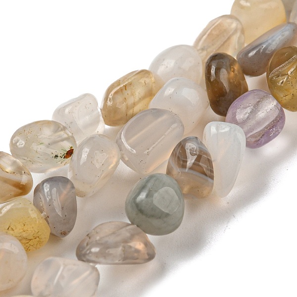 

PandaHall Natural Botswana Agate Bead Strands, Tumbled Stone, Nuggets, 3~7.5x4.5~6x3~6mm, Hole: 1mm, about 61~66pcs/strand, 15.16''~15.35''...