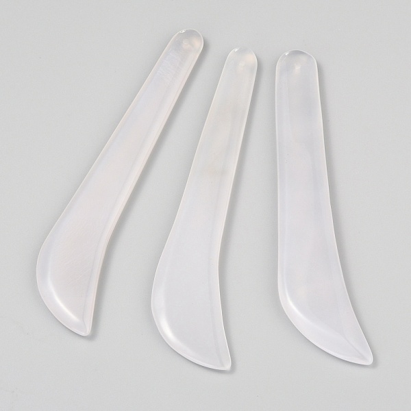 

PandaHall Natural Agate Massage Stick, Gua Sha Massage Tools, for Soft Tissue, Physical Therapy Stuff Used for Back, Legs, Arms, Neck..., Multicolor