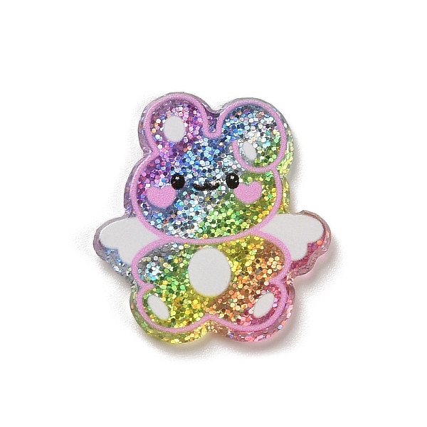 

PandaHall Acrylic Plastic Cabochons , Rabbit, 23.5x21.5x2mm Acrylic Rabbit