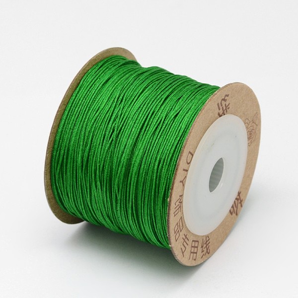 

PandaHall Nylon Threads, Lime Green, 0.6mm, about 109.36 yards(100m)/roll Nylon Green