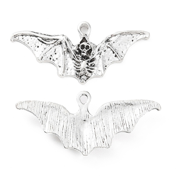 

PandaHall Alloy Pendant, Bat, Antique Silver, 23x49x5.5mm, Hole: 2.5x2mm Alloy Bat