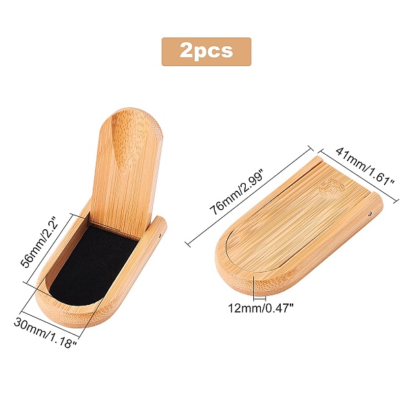 

PandaHall Bamboo Foldable Bamboo Tobacco Pipe Stand Holder Display, with Velet, BurlyWood, 76x41x12mm, Inner Diameter: 56x30mm Bamboo Orange