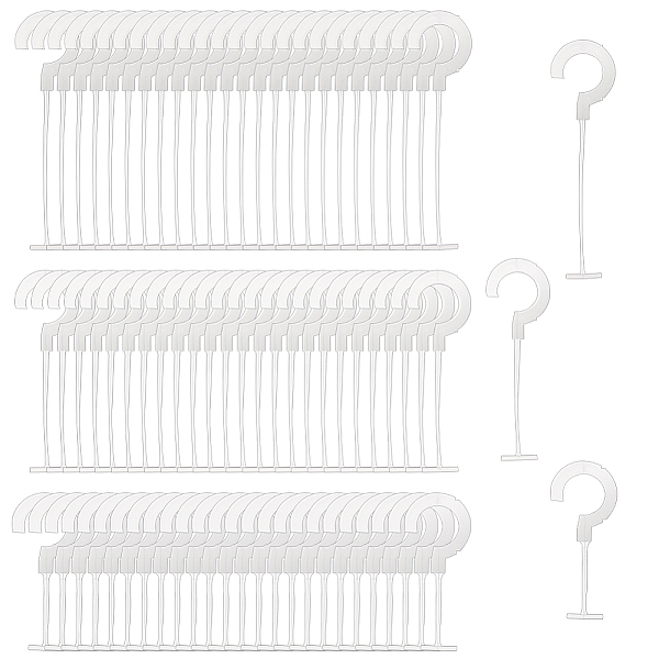 

PandaHall 1500 Pcs 3 Sizes Plastic J Hook Fasteners, Clothing Tagging Fasteners Clothing Tagging Fasteners 0.6"/1"/1.4" Tag Gun J-Hooks for..., White