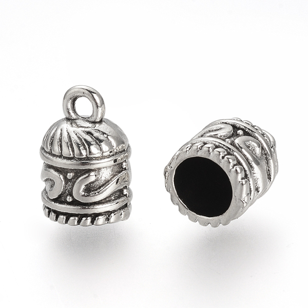 

PandaHall Tibetan Style Alloy Cord Ends, End Caps, Cadmium Free & Lead Free, Column, Antique Silver, 12.5x8mm, Hole: 2mm, Inner Diameter...