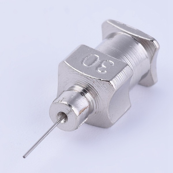 

PandaHall Stainless Steel Fluid Precision Blunt Needle Dispense Tips, Stainless Steel Color, Pin: 0.31mm, 18x6mm, Inner Diameter: 4mm...