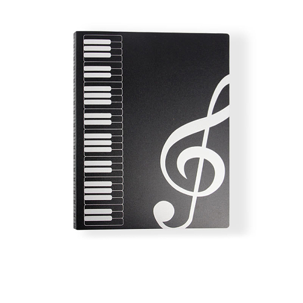 PandaHall Plastic Piano Sheet Folder, Binder Music Holder, Music Score Organizer, Rectangle, Black, 500x315mm, Inner Diameter: 450x302mm, 40...