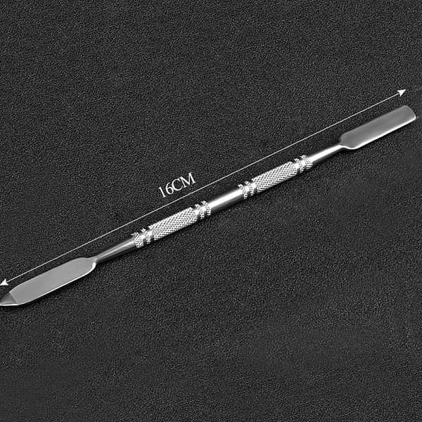 

PandaHall Stainless Steel Spoon Palette Spatulas Stick Rod, Makeup Cosmetic Nail Art Tool, Stainless Steel Color, 16cm Stainless Steel