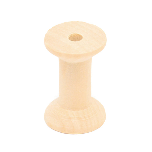 

PandaHall Wooden Empty Spools for Wire, Thread Bobbins, Wheat, 4.8x3.1~3.2cm Wood Orange