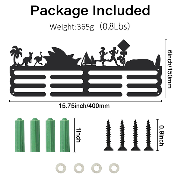 オーストラリア テーマ ファッション 鉄メダル ハンガー ホルダー ディスプレイ ウォール ラック