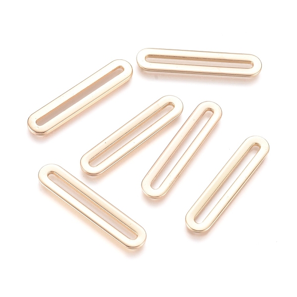 

PandaHall Brass Linking Rings, Long-Lasting Plated, Oval, Real 14K Gold Plated, 29.5x6.5x1.2mm, Inner Diameter: 25.5x2mm Brass Oval