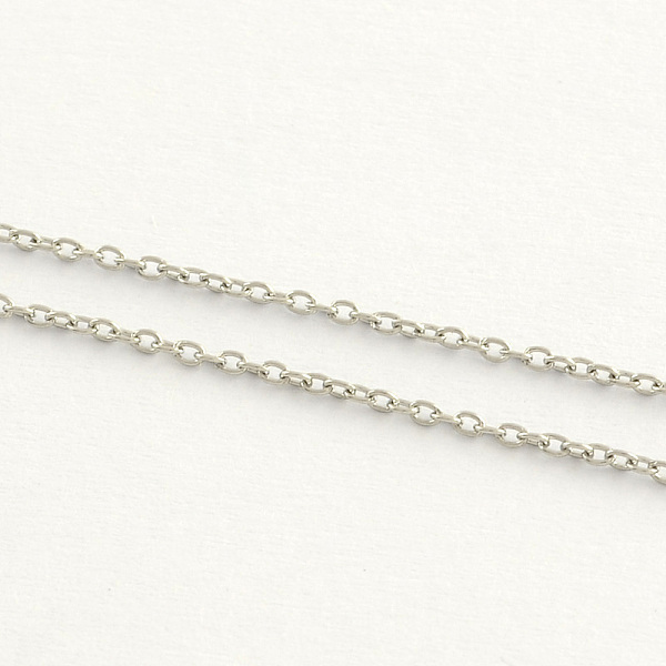 

PandaHall 304 Stainless Steel Cable Chains, Soldered, with Spool, Oval, Stainless Steel Color, 2x1.5x0.4mm, about 328.08 Feet(100m)/roll 304...