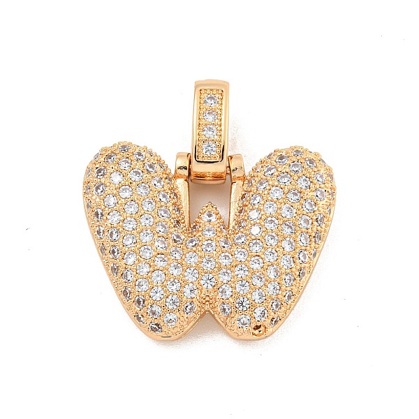 Pendenti in ottone con pavé di micro zirconi cubici trasparenti
