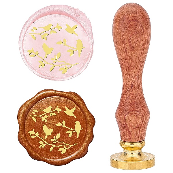 

PandaHall CRASPIRE Wax Seal Stamp Bird 25mm Oval Sealing Wax Stamps Retro Rosewood Handle Removable Brass Head for Wedding Invitations...
