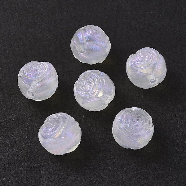 

PandaHall Transparent Acrylic Beads, Glitter Powder, Flower, Clear, 16mm, Hole: 3mm, about 173pcs/500g Acrylic Flower Clear