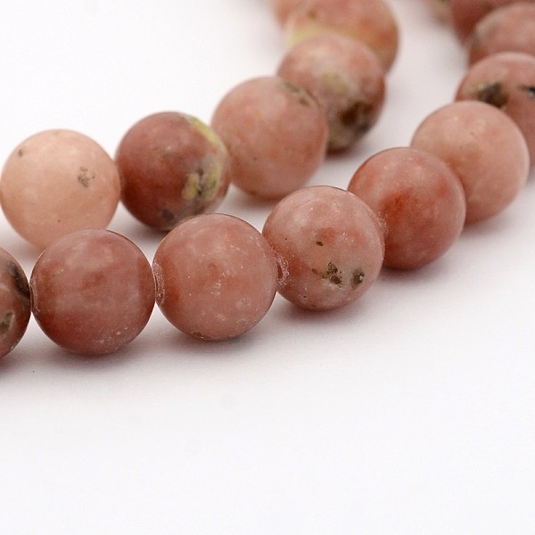 Natural Jasper Gemstone Round Bead Strand